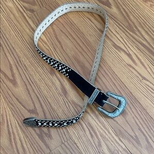 Guess Black and Silver Women's Belt